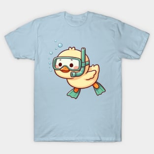 funny duck Snorkeling T-Shirt